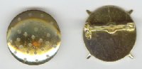 1 24mm Beadable Gold Brooch / Pin